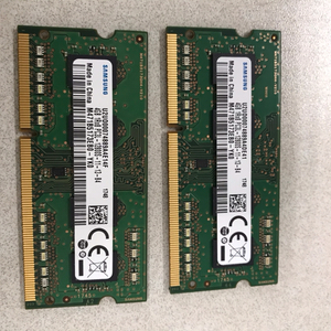 노트북ddr3 4g 2개