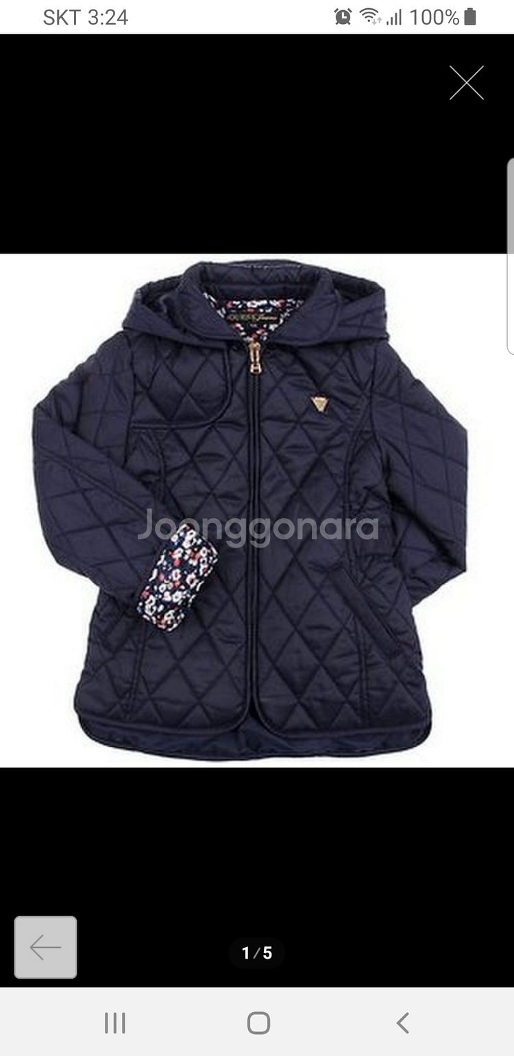 게스키즈 여아 퀼팅자켓 145(초1,2,3) 택포--8