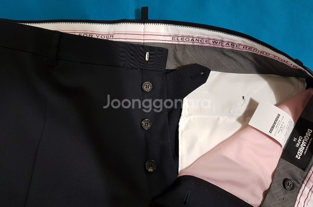 루나에비뉴7 디스퀘어드2 네이비 카프리 슈트 정장 맞춤--6