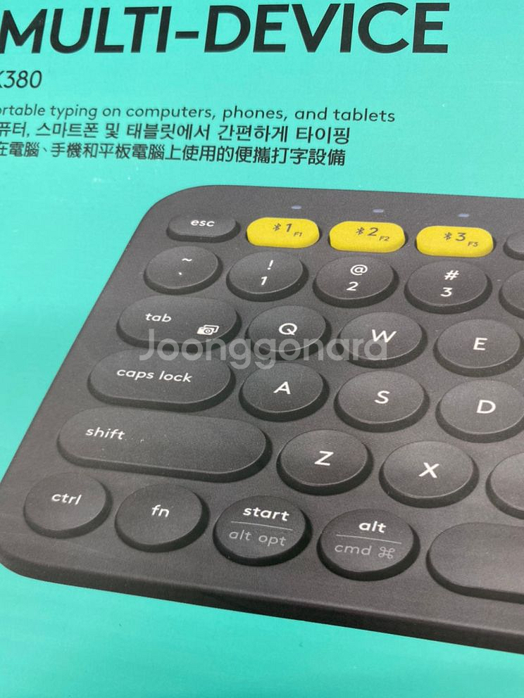 로지텍 k380 그레이1개 핑크1개--1