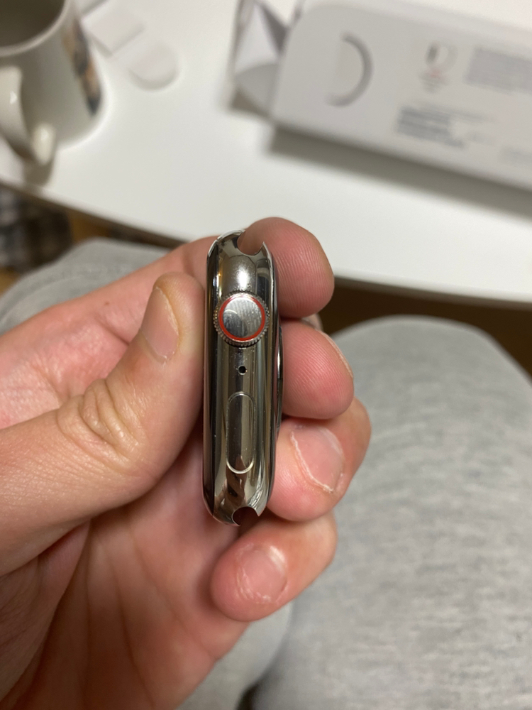 애플워치5 스테인리스 실버 44mm 밀레니즈루프--3