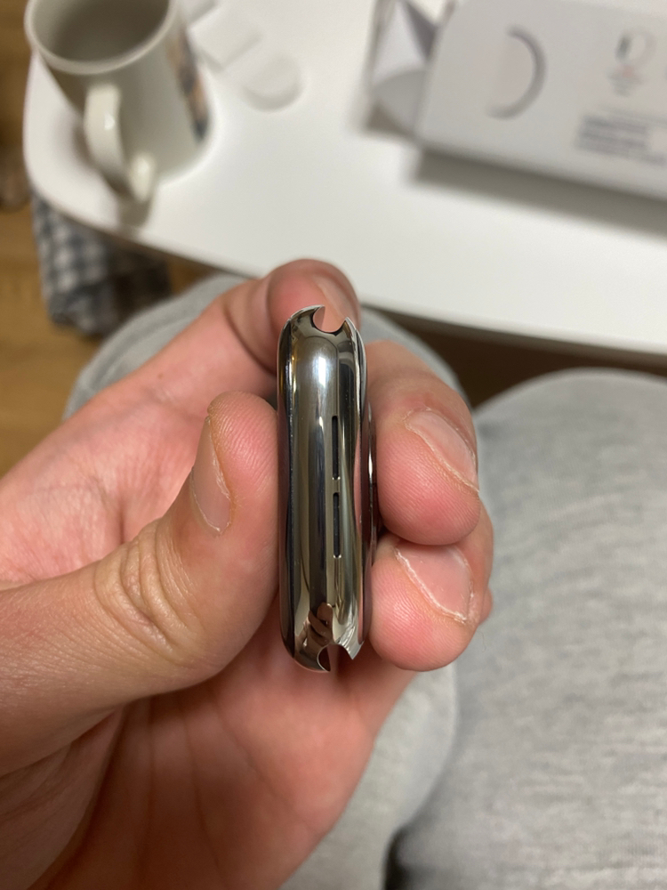 애플워치5 스테인리스 실버 44mm 밀레니즈루프--5