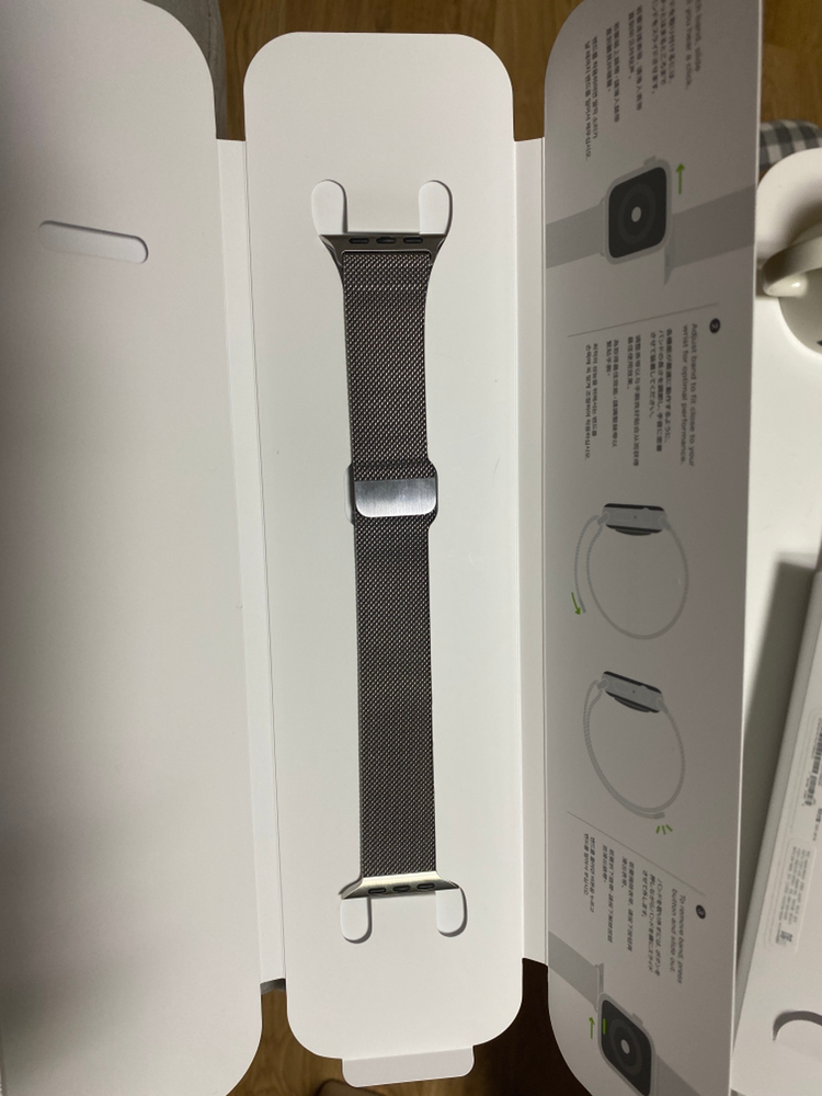 애플워치5 스테인리스 실버 44mm 밀레니즈루프--7