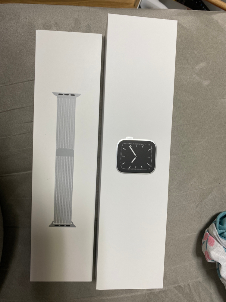 애플워치5 스테인리스 실버 44mm 밀레니즈루프--8