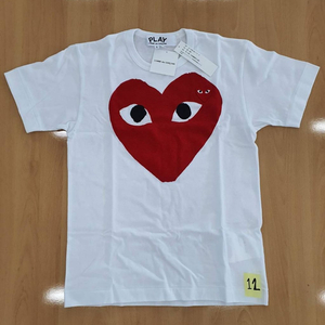 12번_꼼데가르송_Red HeartT-Shirt_여성