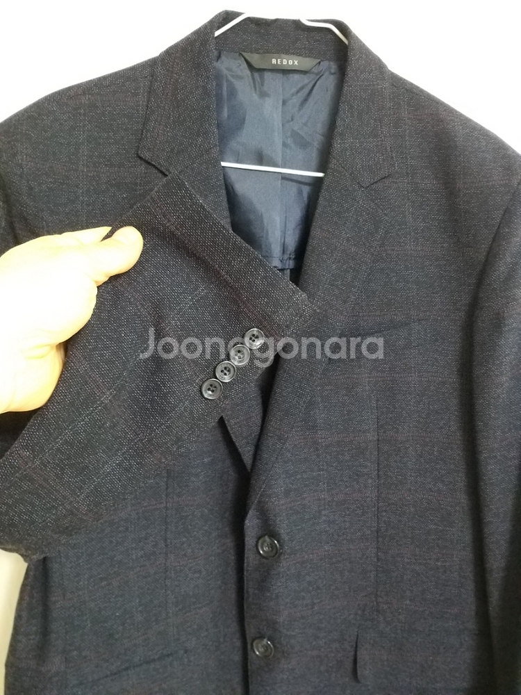 남성 레드옥스 여름 체크 캐주얼자켓 (100)--5