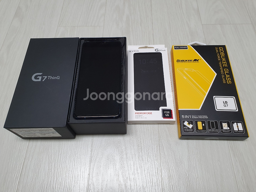 LG G7 SSS급 정품박스 및 케이스 액정필름 일체--3