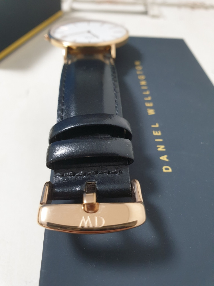 다니엘 웰링턴 로즈골드 가죽 40mm--2