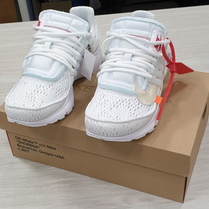 나이키 오프화이트 프레스토 v2 화이트 265 정품