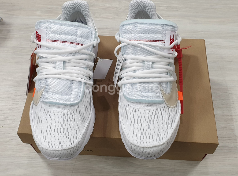 나이키 오프화이트 프레스토 v2 화이트 265 정품--2