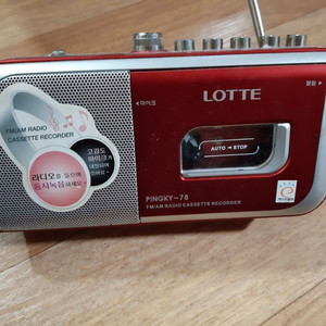 ●●●Lotte 라디오 카세트 모델명 pingky-78