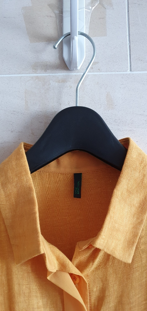 (정품) 베네통 린넨 셔츠 블라웃--1