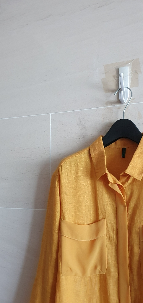 (정품) 베네통 린넨 셔츠 블라웃--2