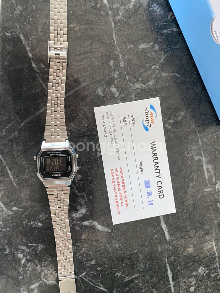 카시오 희귀블랙 la 680 wa 1b--1