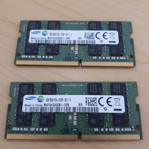 노트북용 메모리 ddr4 pc4-2133p 8GB 2개