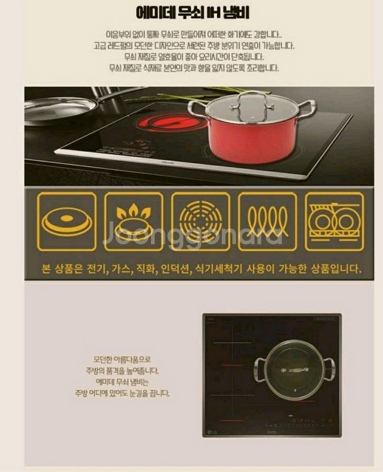 에미데 무쇠냄비 24cm--1