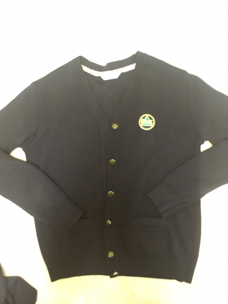 용강중 교복 가디건 이미지