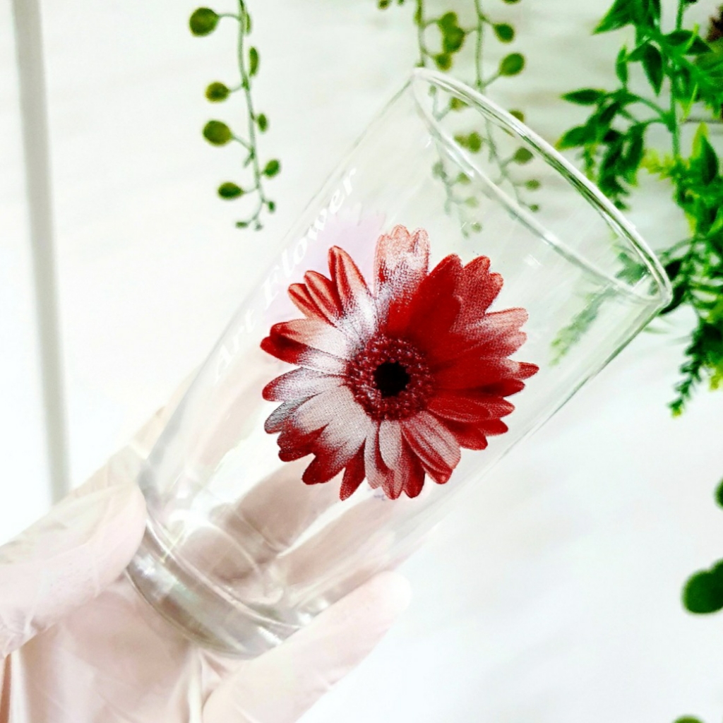 홈카페유리컵 빈티지컵 레트로컵 꽃그림유리컵 예쁜컵 | 중고나라 - 안심되는 중고거래, image size:1024x1024