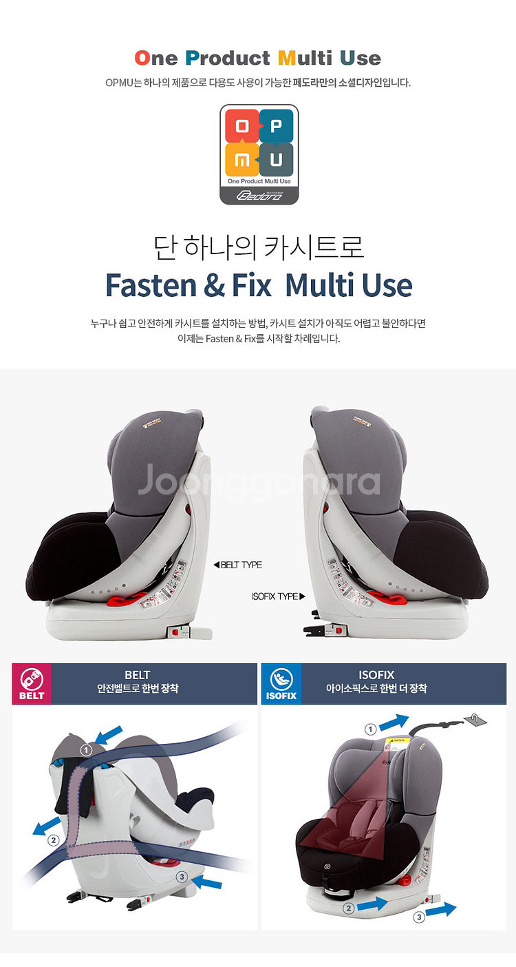 [가격내림] 페도라 C6 아이소픽스 카시트 상태 최상--6