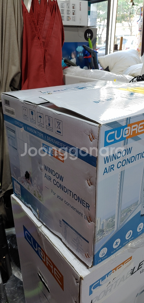 큐오레 창문형 에어컨 택포20만--1