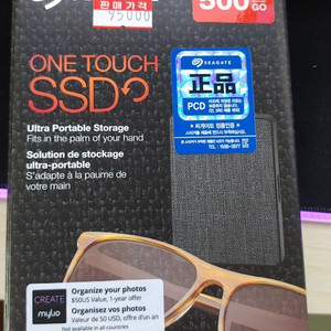 시게이트윈터치 외장SSD 500gb