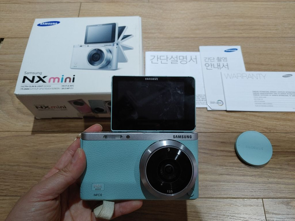삼성 NX mini + 9mm 렌즈 셋트 민트색--2