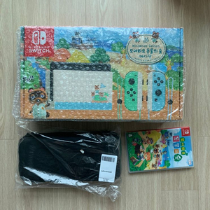 닌텐도 스위치 동물의숲 에디션 미개봉+ 동숲 게임팩
