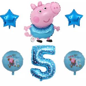 페파피그 5살 생일축하 호일풍선(새상품)