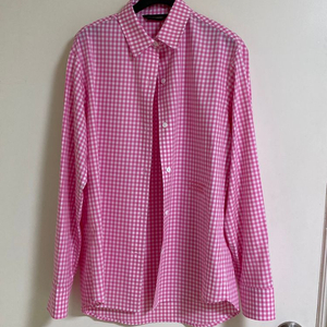 코스모폴리탄줄라이 핑크 깅엄 셔츠