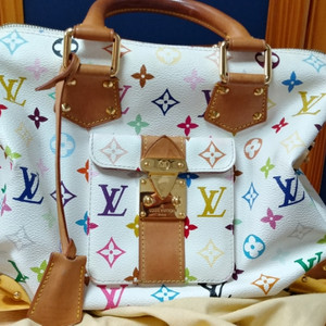 루이비통 화이트 멀티 스피디