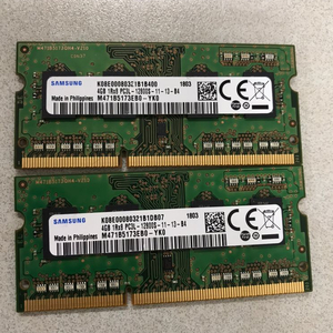 노트북 ddr3 4G 2개 팝니다.