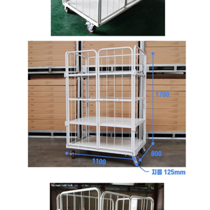 양문형 롤테이너 철대차 운반카트 화물카트 구루