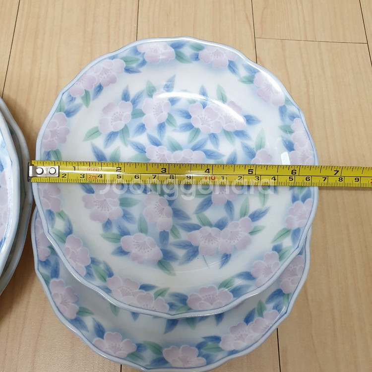 꽃무늬접시--2