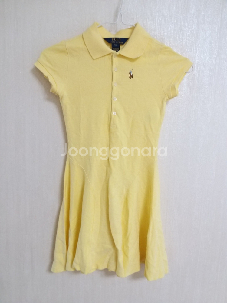 여아동 폴로랄프로렌 면원피스 (새상품.7T)--2