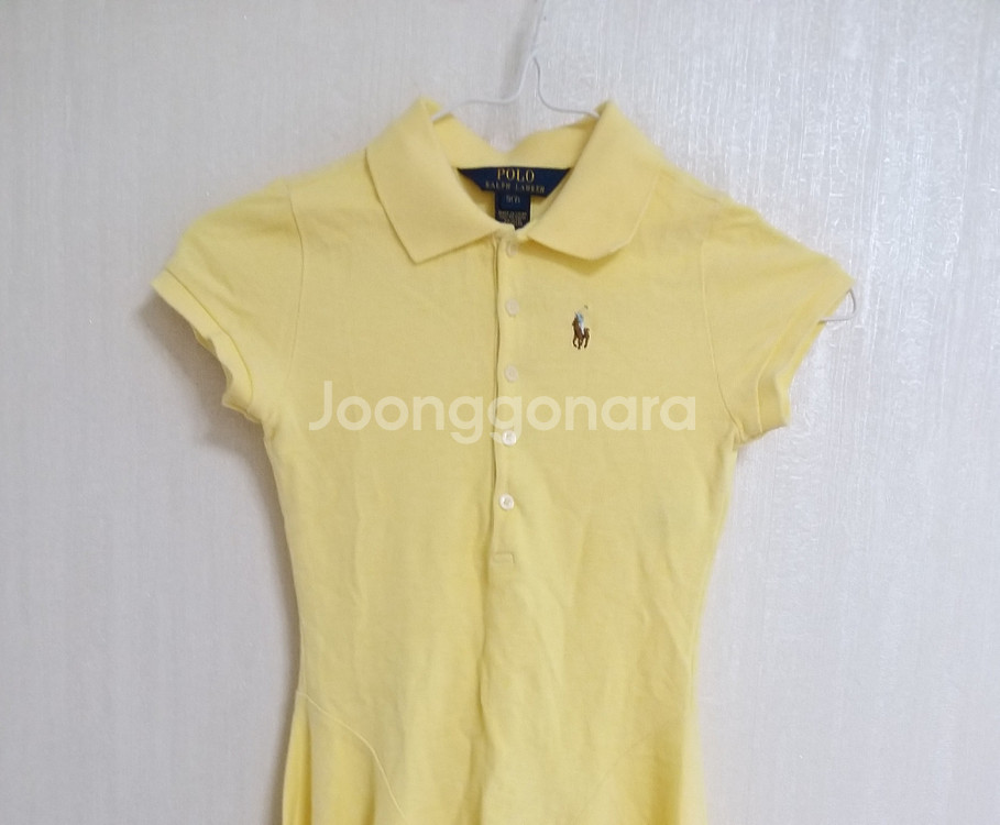 여아동 폴로랄프로렌 면원피스 (새상품.7T)--3