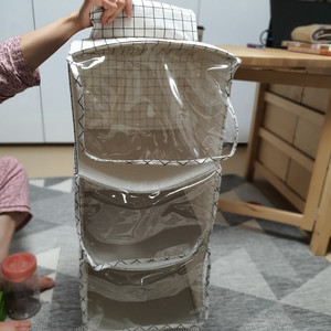 코튼 린넨 행잉 오거나이저