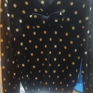 꼼데가르송 리본 도트 니트