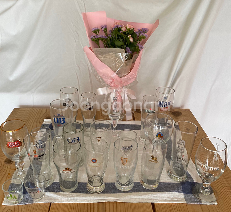 (새상품)수입맥주잔/세계맥주잔/맥주잔/소주잔 팔아요--1