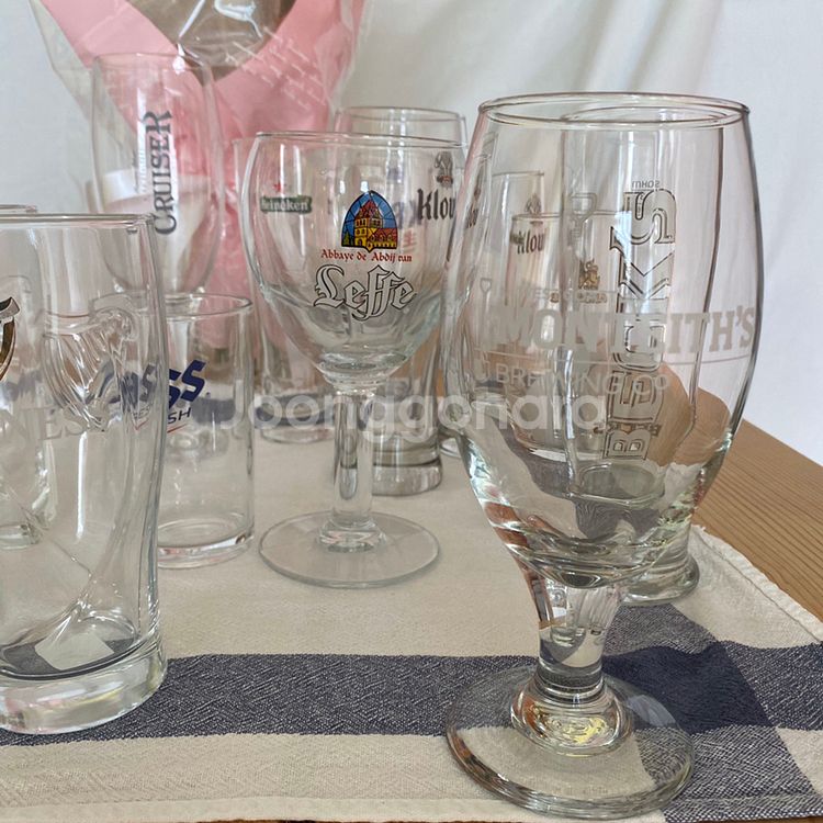 (새상품)수입맥주잔/세계맥주잔/맥주잔/소주잔 팔아요--7