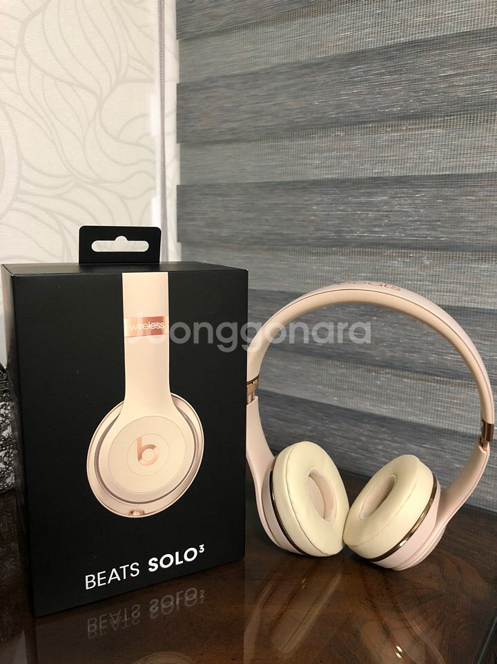 비츠 솔로3 무선 헤드셋 새틴골드--1