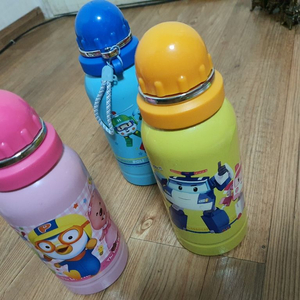 폴리&뽀로로 스텐물통 500ml 3개