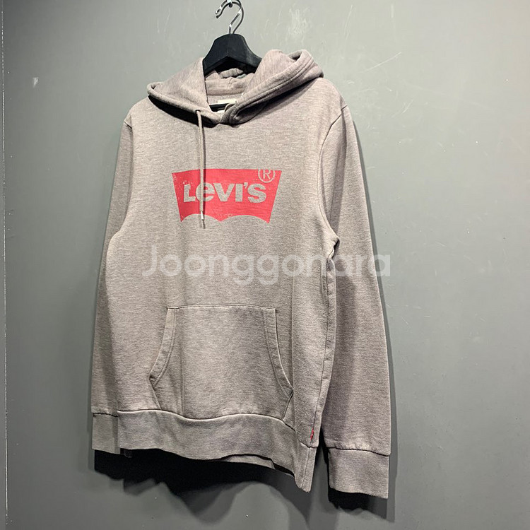 리바이스 시그니처 로고 후드티--3
