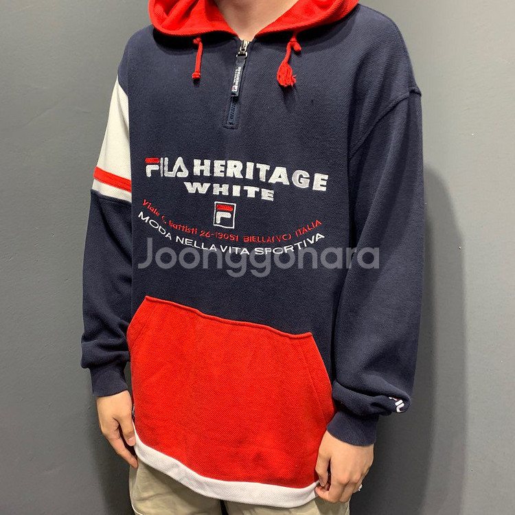 필라 올드스쿨 아노락 후드--0