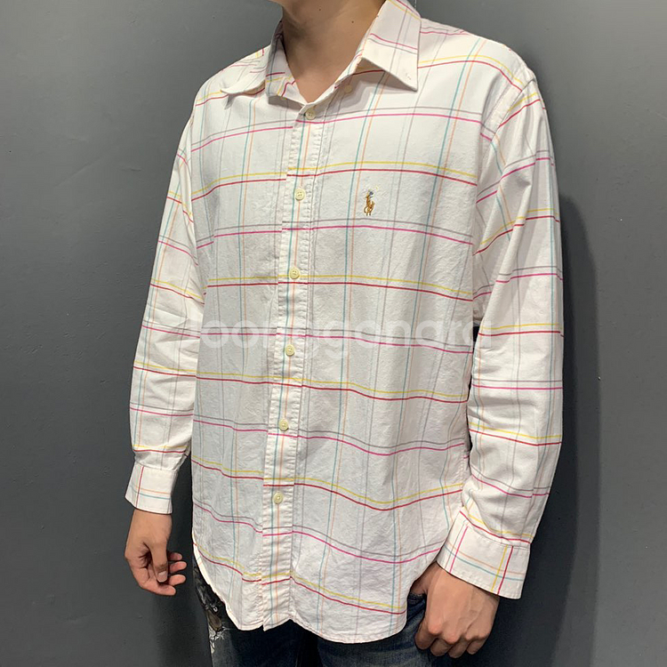 폴로 랄프로렌 체크셔츠--0