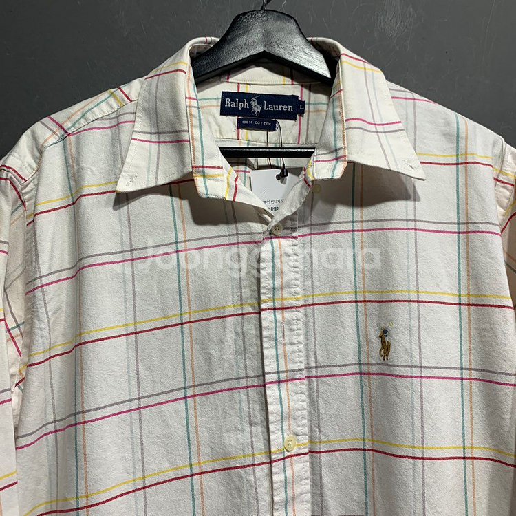 폴로 랄프로렌 체크셔츠--4