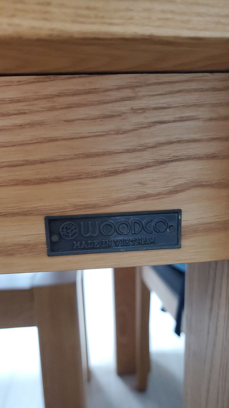 우드코 원목 6인 식탁세트--5