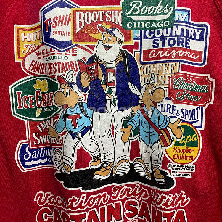 올드스쿨 캡틴 산타 맨투맨--0