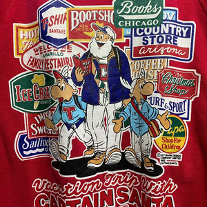 올드스쿨 캡틴 산타 맨투맨