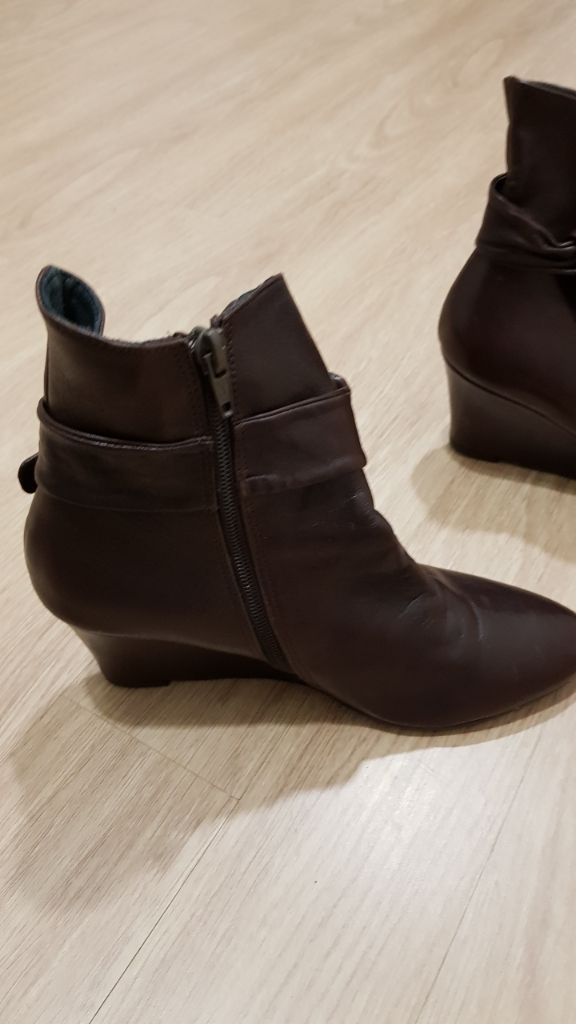 프랑스제 여성앵클부츠--1