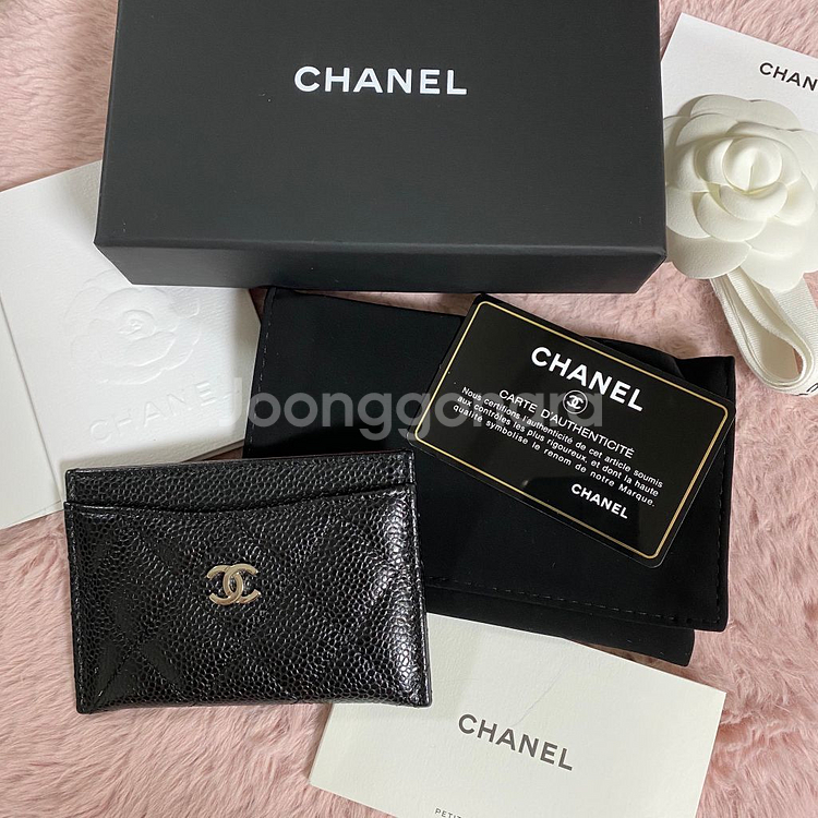 샤넬 카드지갑--1